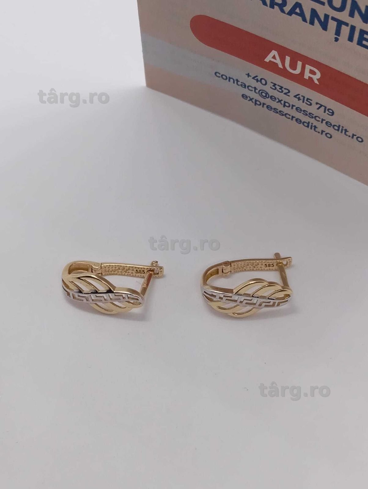 Cercei Aur 14k 2.97g (Ag4 Dacia B.51391) Garantie 2 ani 4