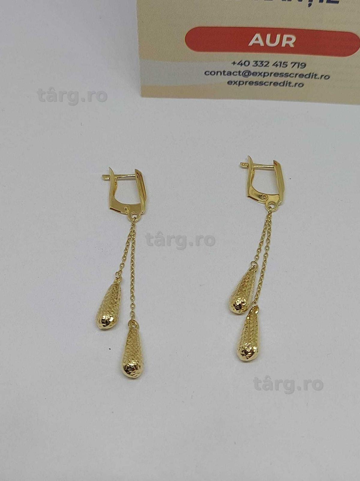 Cercei aur 14k 3.82gr [35099/30 Pacurari 2] Garantie 2 ani!