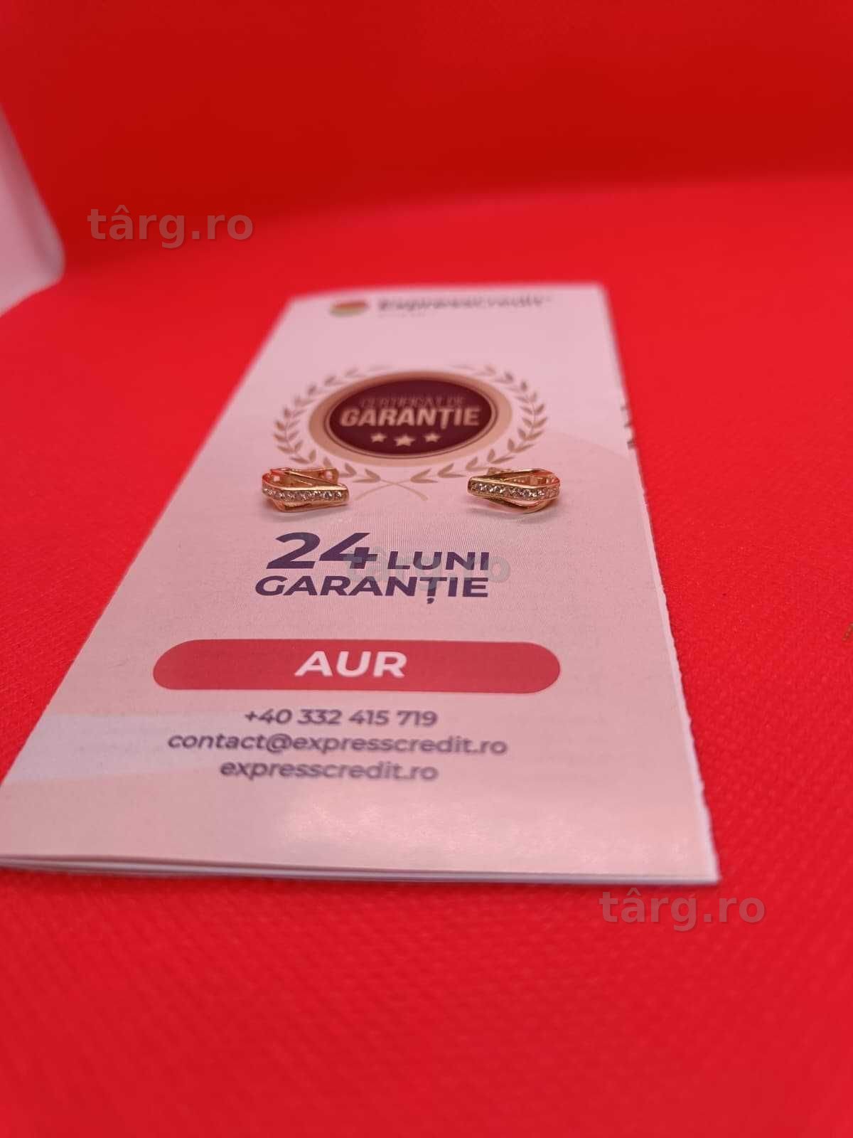 Cercei copii aur 14K 1.88g (Ag16 Moldova b33171.4) - Garantie 2 ani!