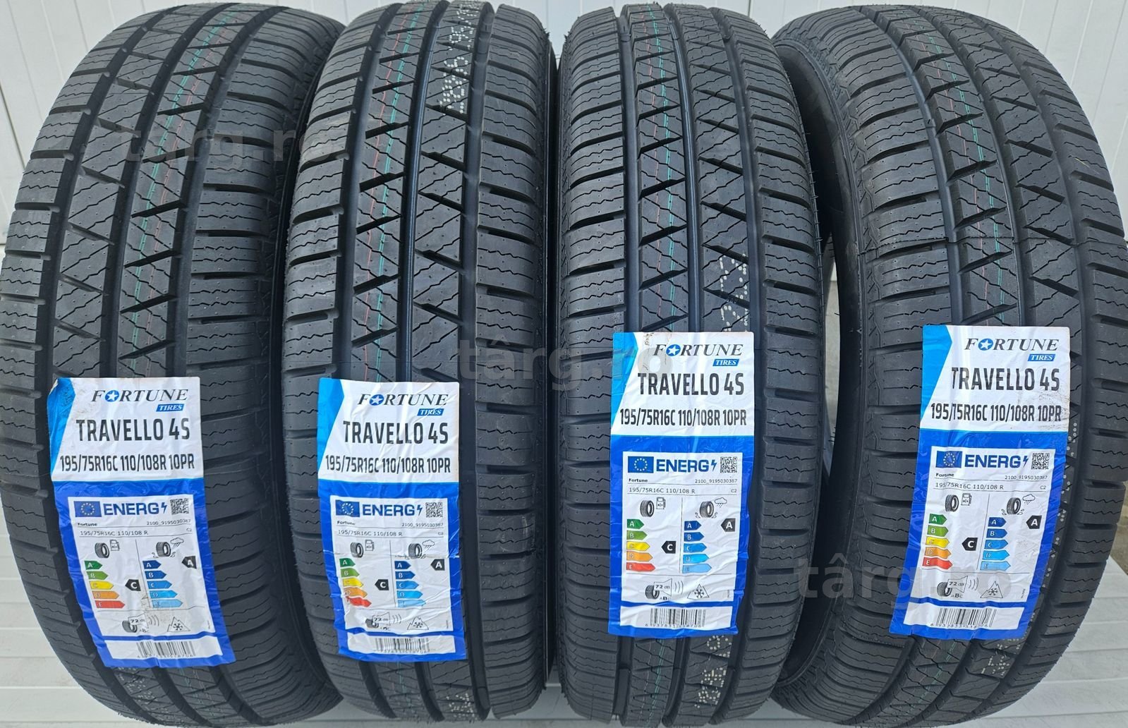 195/75 R16C, 110R (10 pliuri), FORTUNE Travello 4S, Anvelope mixte M+S