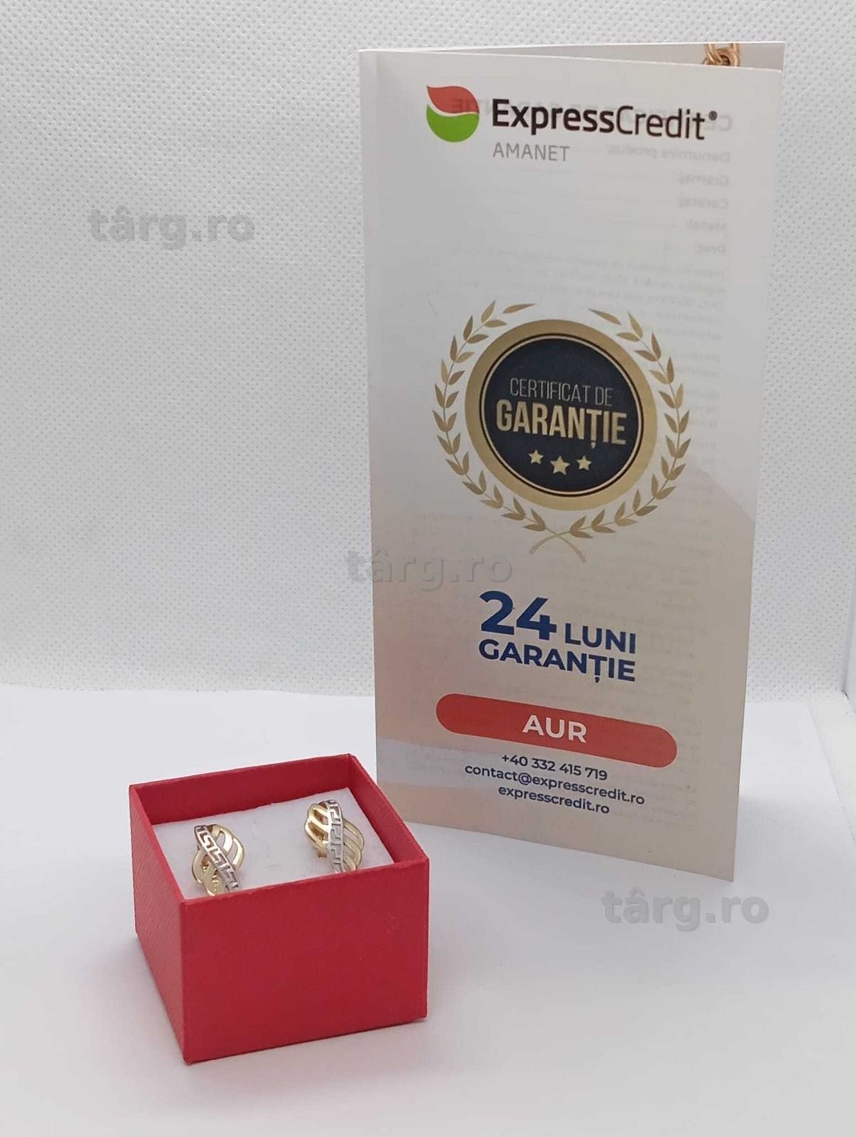 Cercei Aur 14k 2.97g (Ag4 Dacia B.51391) Garantie 2 ani