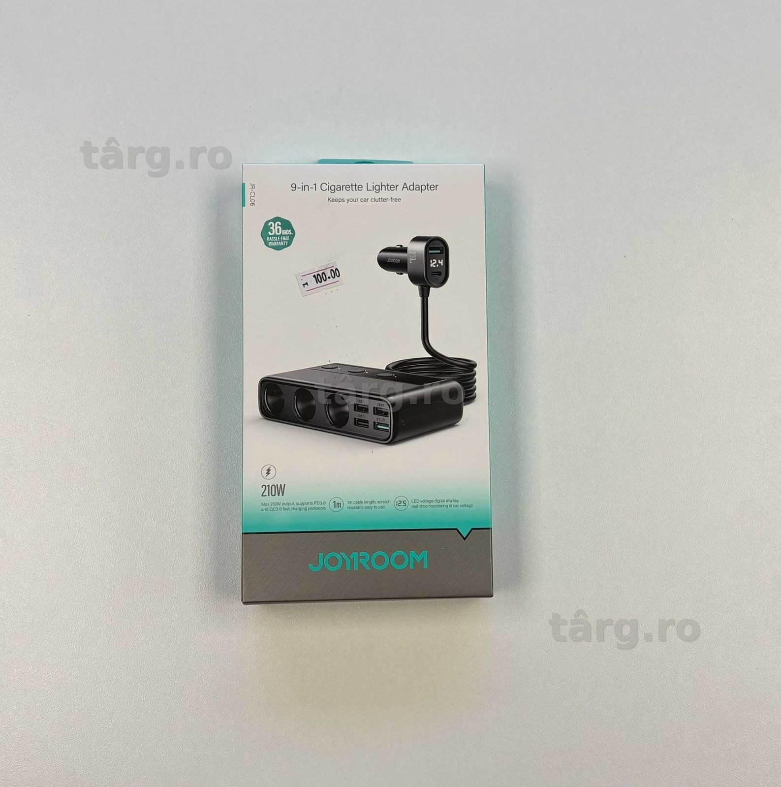 Adaptor / Triplu Bricheta auto Fast Charge