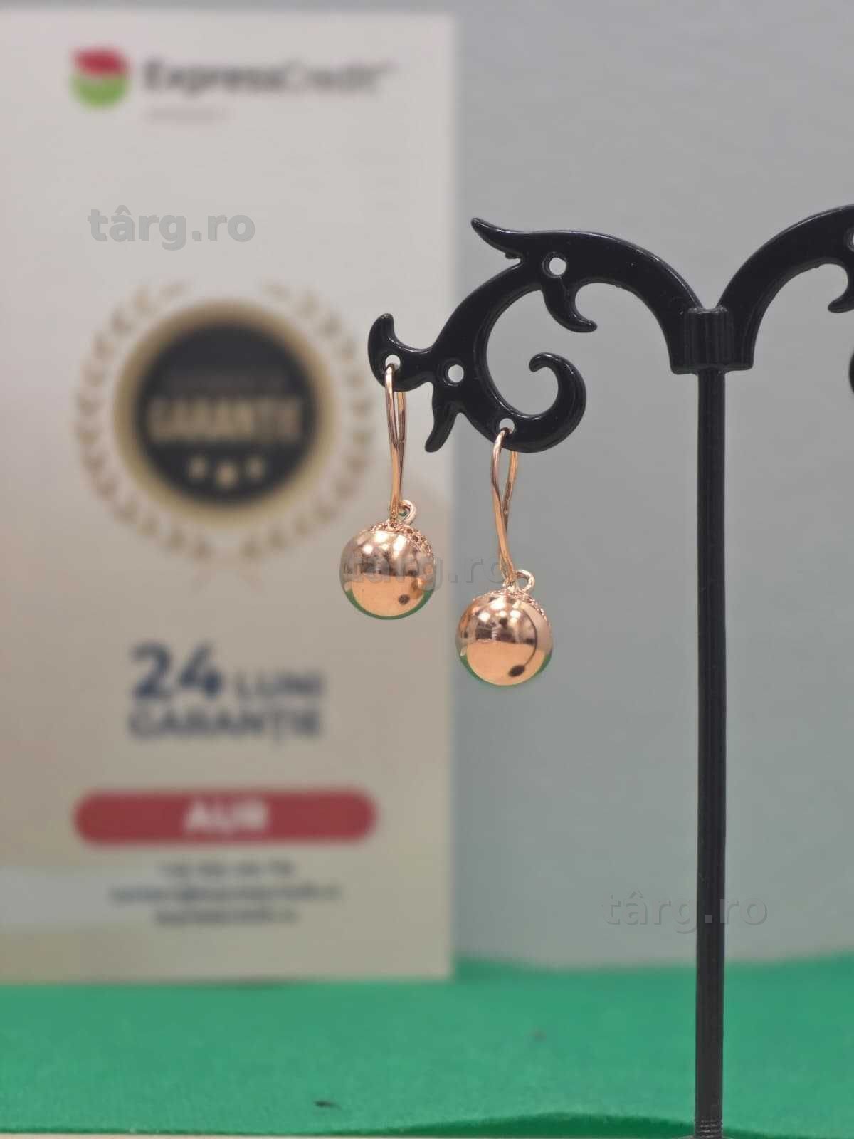 Cercei aur 14K 2.78g [Ag45 Bacau1 B.28537.1.32]