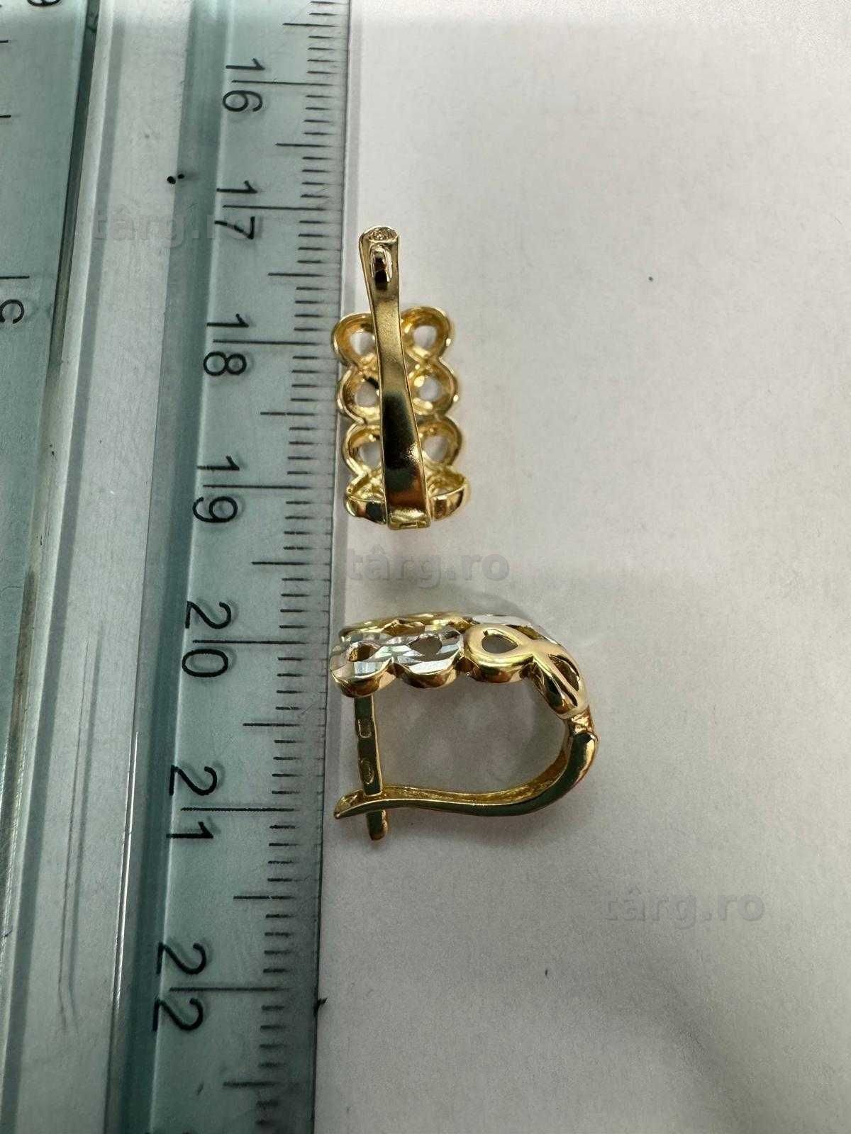 Cercei din aur 14k (70158.6/ 10 Pacurari 1) garantie 2 ani! 6