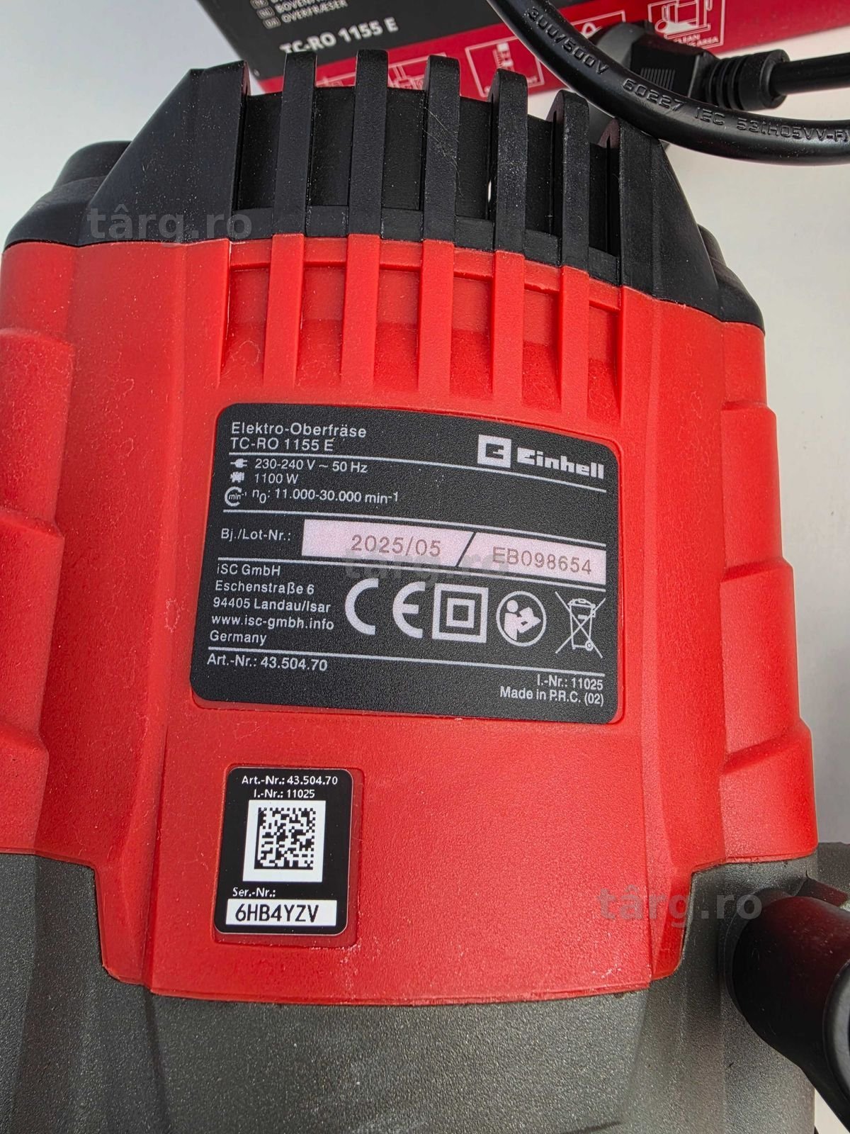 Masina de frezat Einhell - TC-RO 1155 E, 1100W 4