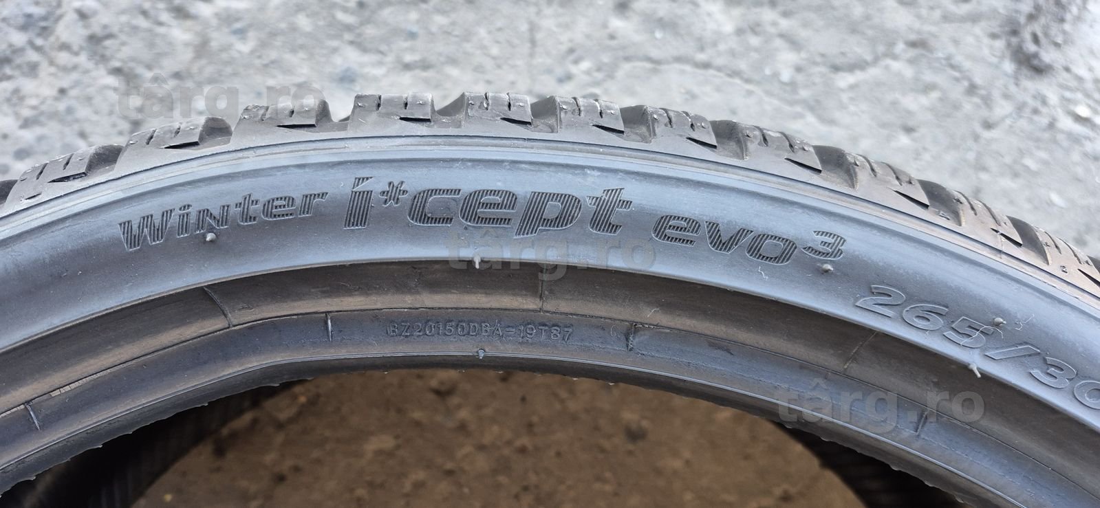2 anvelope iarna ca noi Hankook 265/30/20,dot 2022.Pretul este pe buc. 4