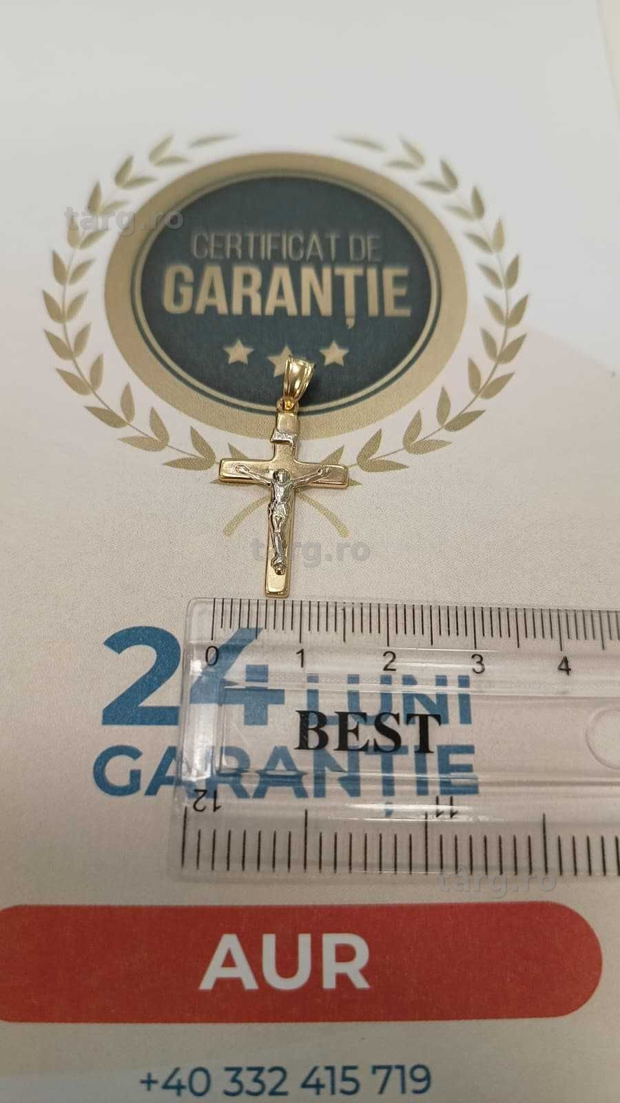 [AG24 Harlau B.45554.1] Pandantiv aur 14k 1.09gr - Garantie 2 ani! 3