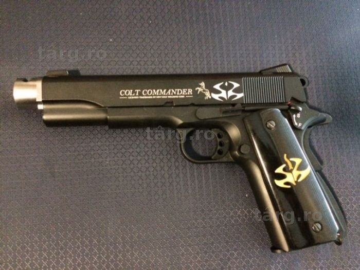 Pistol Full Metal *ARMARE MANUALA* Arc Pusca +BONUS airsoft
