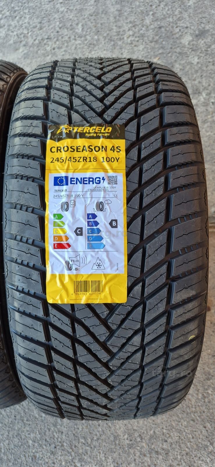 4 anvelope M+S noi Tercelo 245/45/18,dot 2025.Pretul este pe bucata. 3