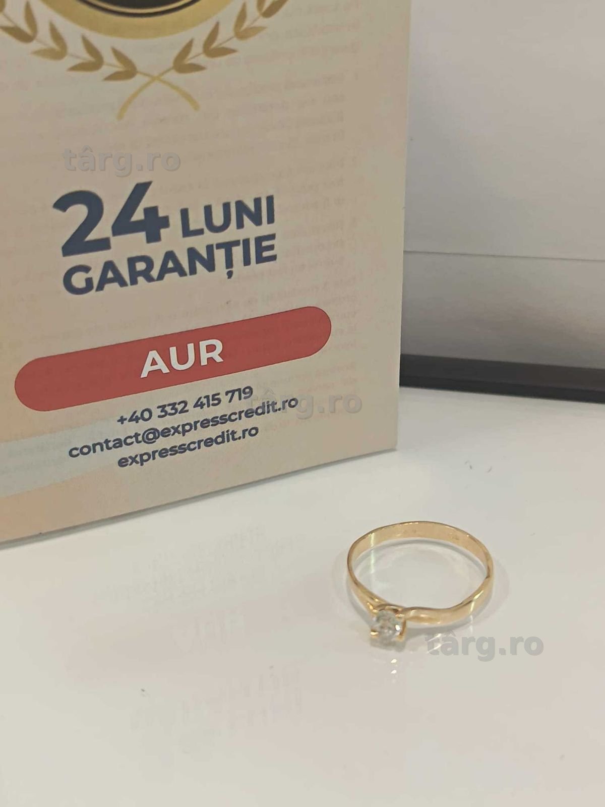 (AG41) Inel aur, 14K B6115.2 - Certificat de garantie!