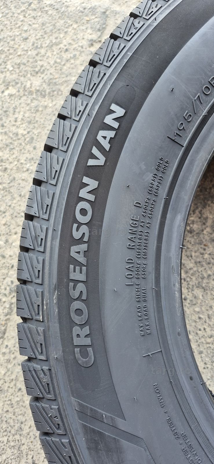 4 anvelope M+S noi Tercelo 195/70/15C,dot 2025.Pretul este pe bucata. 5