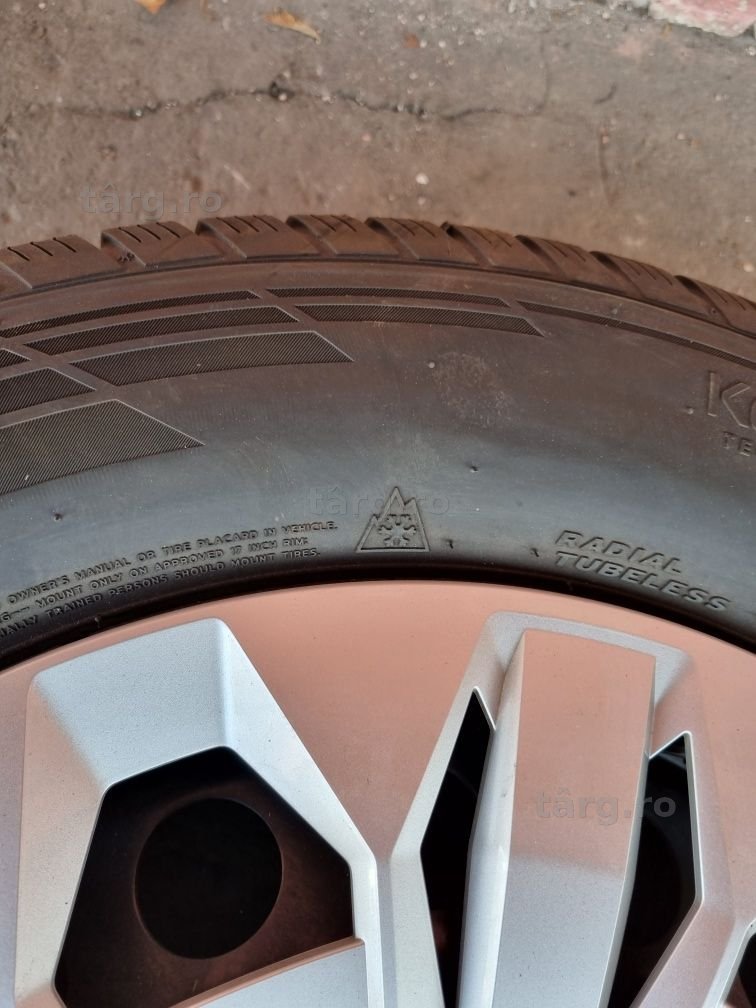 4 jante noi AUDI Q3 anvelope iarna ca si noi HANKOOK 215/65/17 DOT2020 4