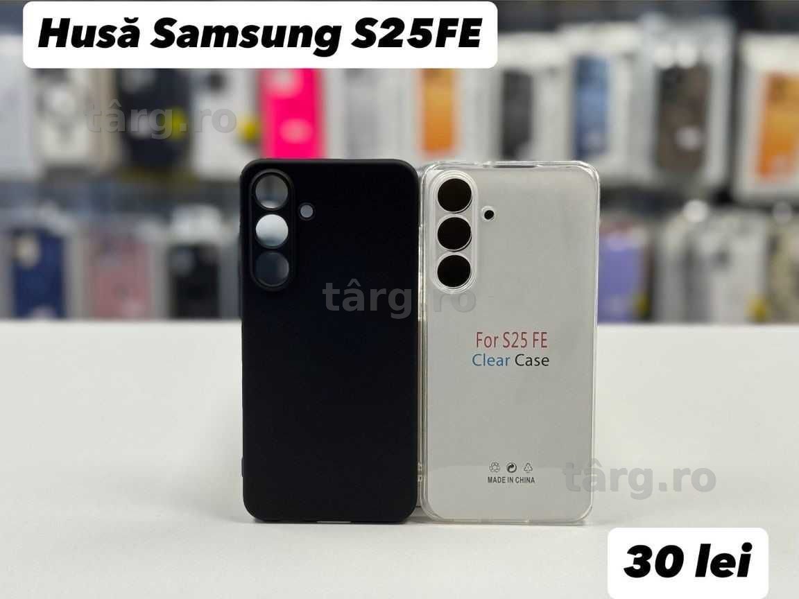 Husa silicon, folie, cablu, incarcator  Samsung S25FE