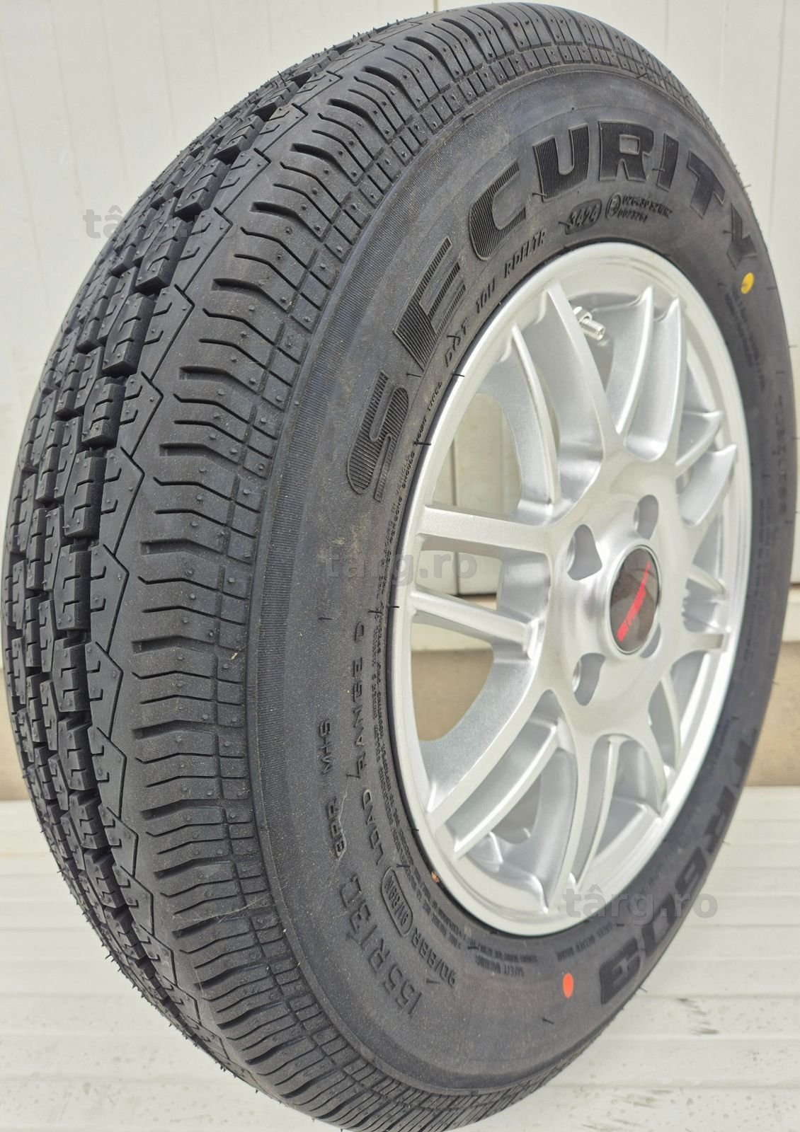 Roata remorca 155 R13C 91N,Anvelopa SECURITY M+S Janta aliaj 4Jx13 2