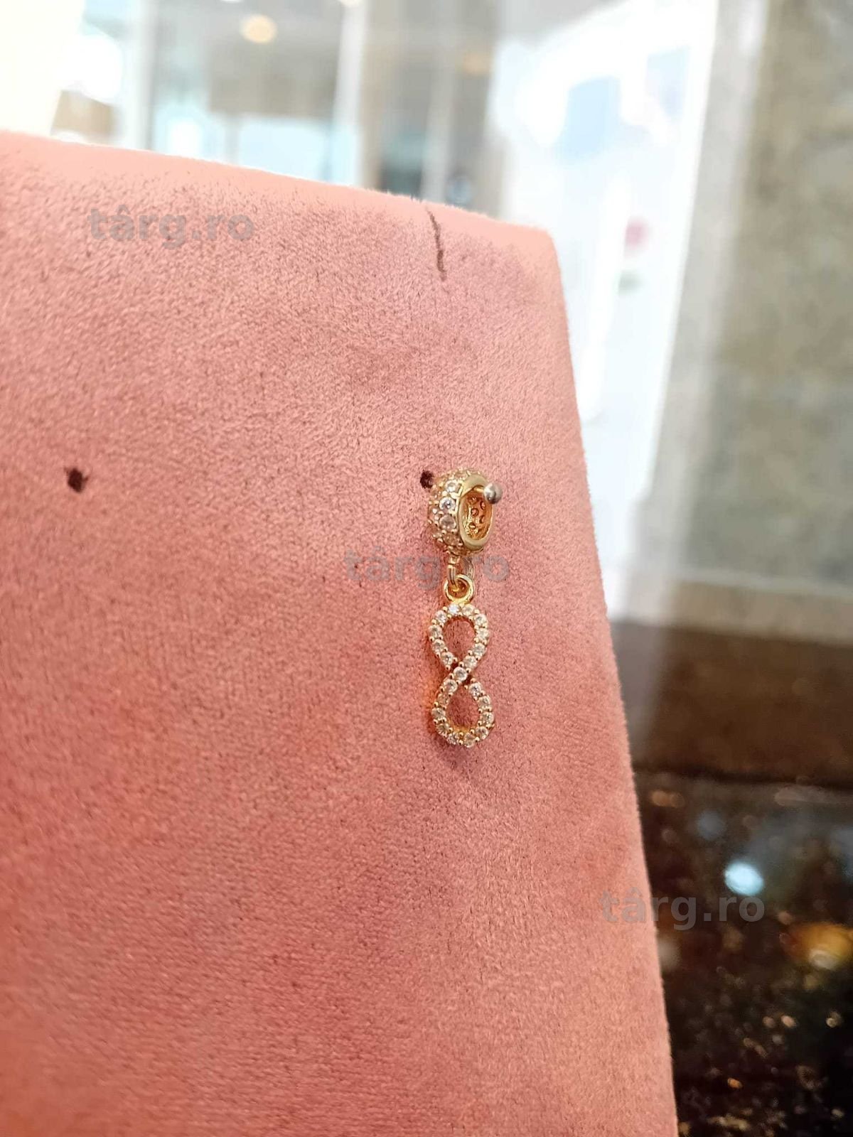 Medalion "Infinit" aur 14k 1.18g (Iulius Mall)(B-461) Garantie 2 ani! 2