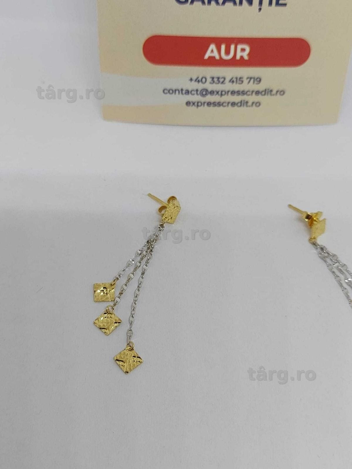 Cercei aur 18k 1.98gr [35477.1/30 Pacurari 2] Garantie 2 ani! 2