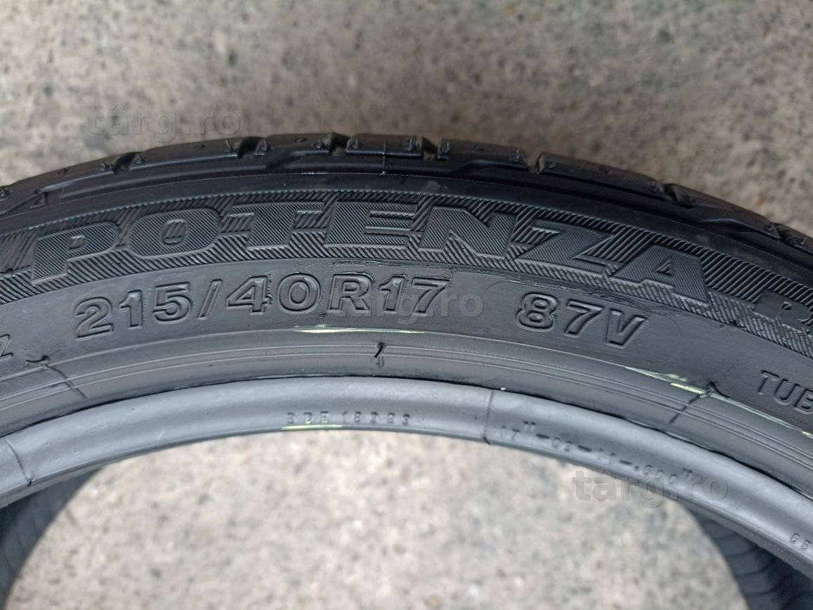 4 anvelope de vara ca noi Bridgestone 215/40 R17 dot 4519 5