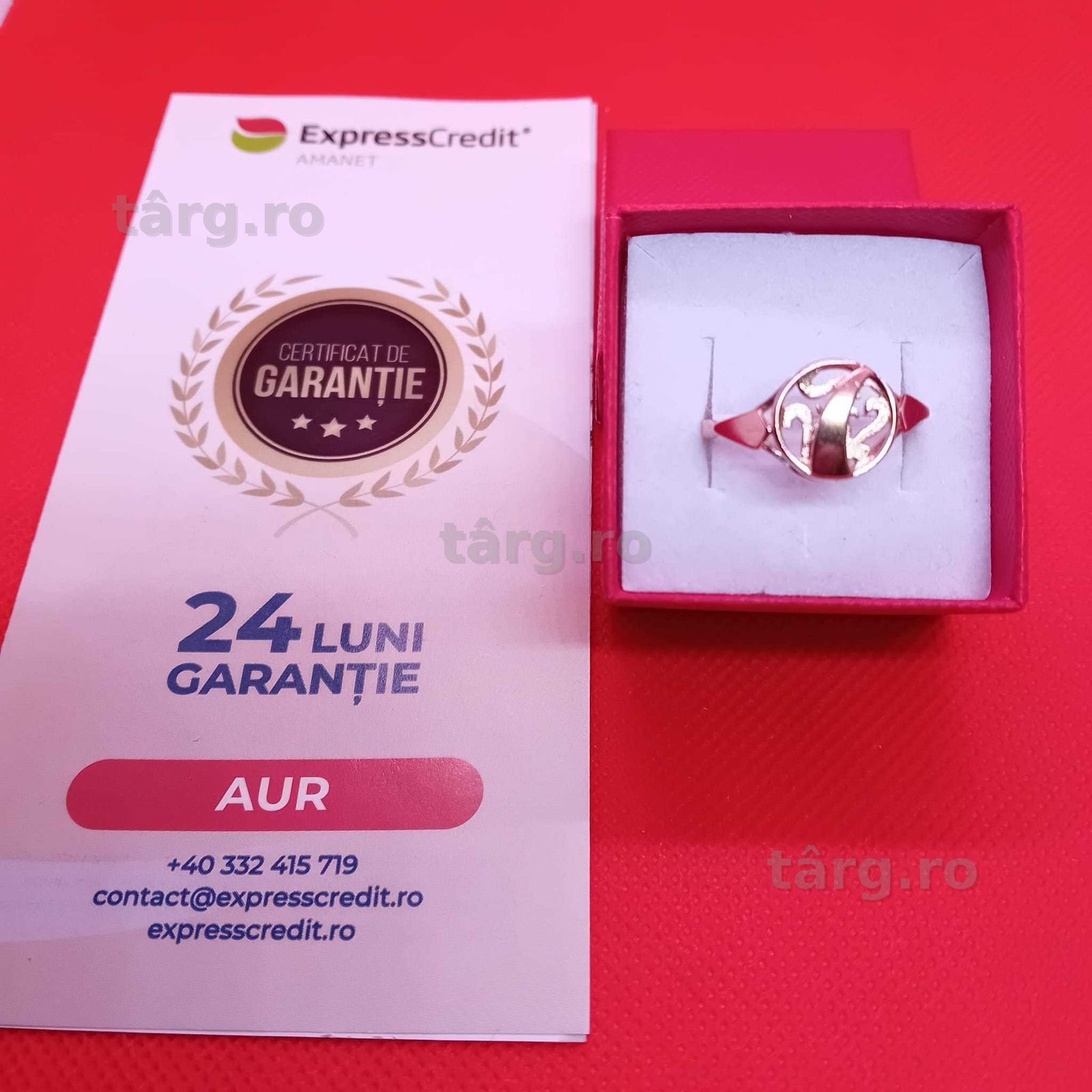 Inel  aur 14k 2.83 g (Ag4 Dacia B50908.1)-Garantie 2 Ani