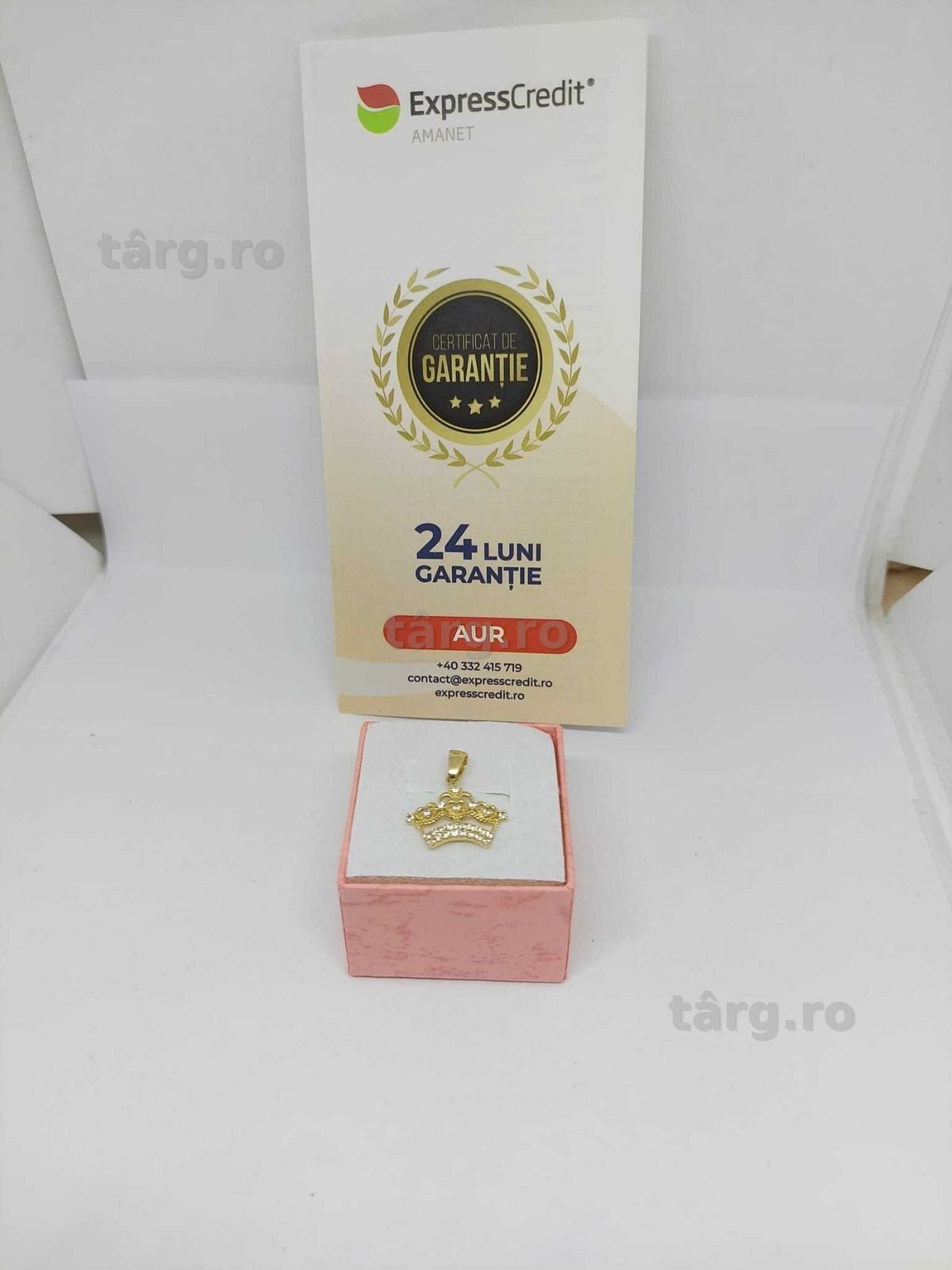 Pandantiv aur 14k 1.36gr [35190.1/30 Pacurari 2] Garantie 2 ani!