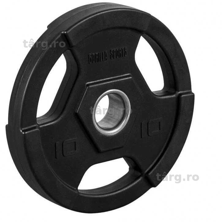 Disc profesional 50/51 mm Olimpic cu Grip 10 KG Gorilla Sports