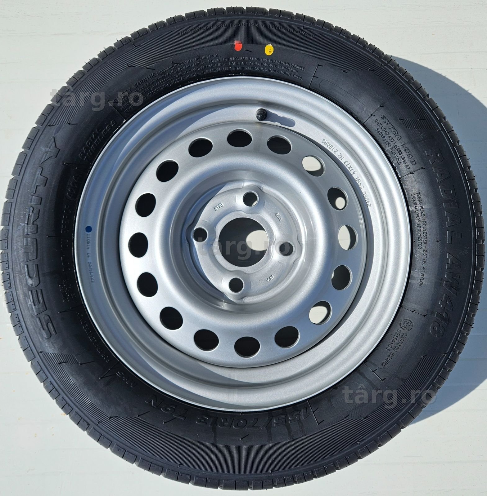 Roata remorca 155/70 R13 79N, Anvelopa SECURITY M+S pe Janta 4Jx13 2