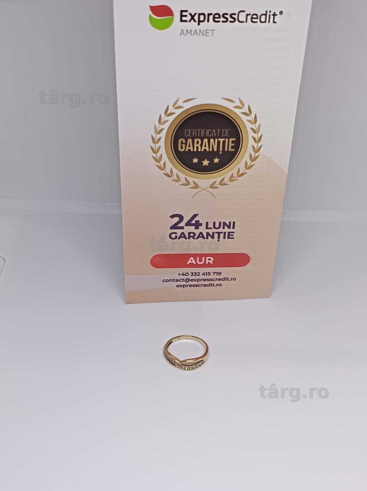 Inel Aur 9K 1.55g (Ag4 Dacia B.52481) Garantie 2 ani