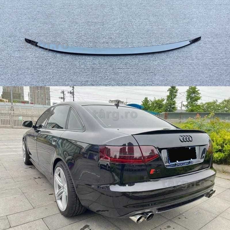 Eleron Portbagaj Lip Codita pentru Audi A6 C6, Negru Lucios, S6 Style