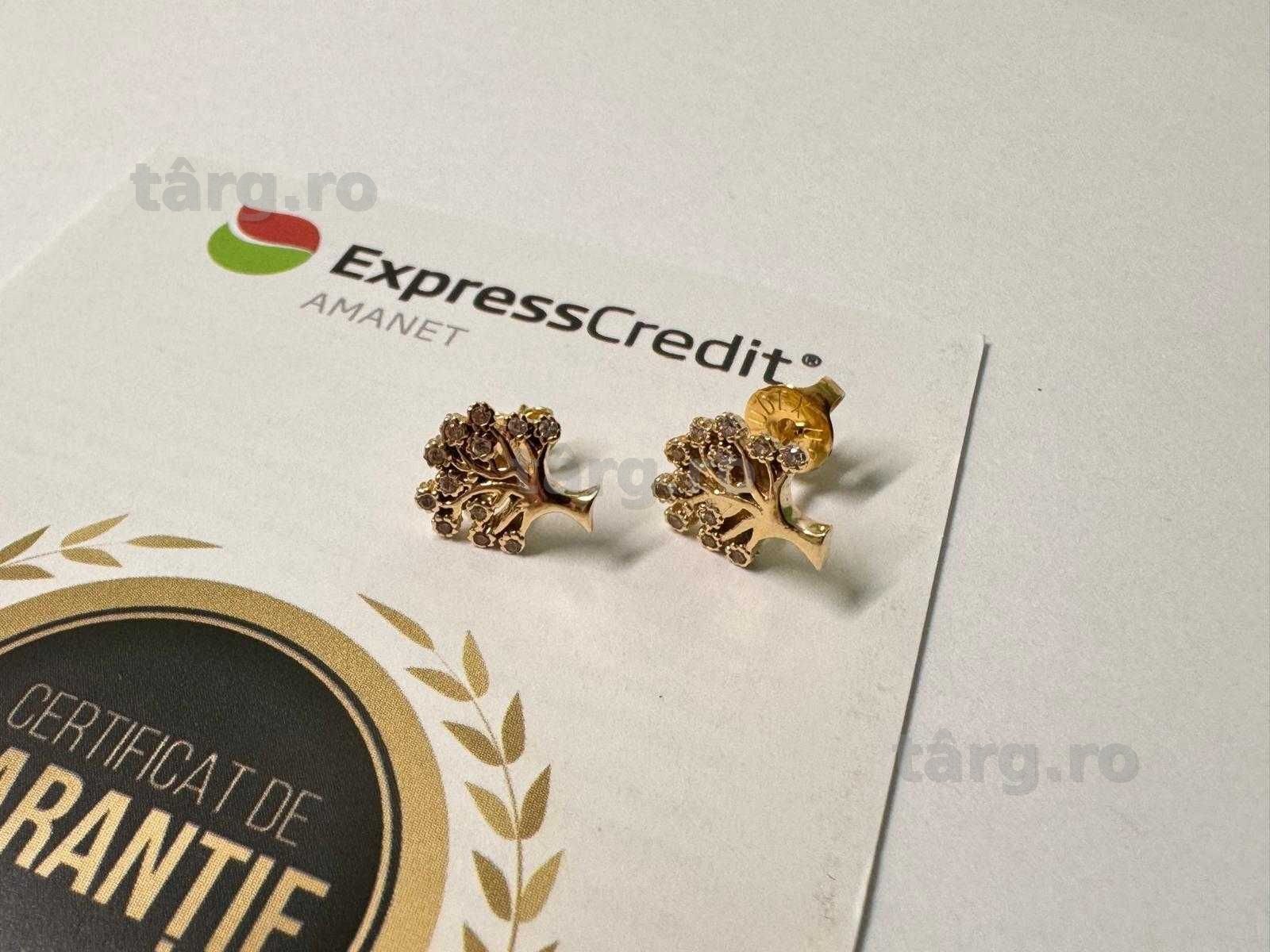 Cercei aur 14k 2.02g (B.61222-Tatarasi) Garantie 2 ani-890 lei