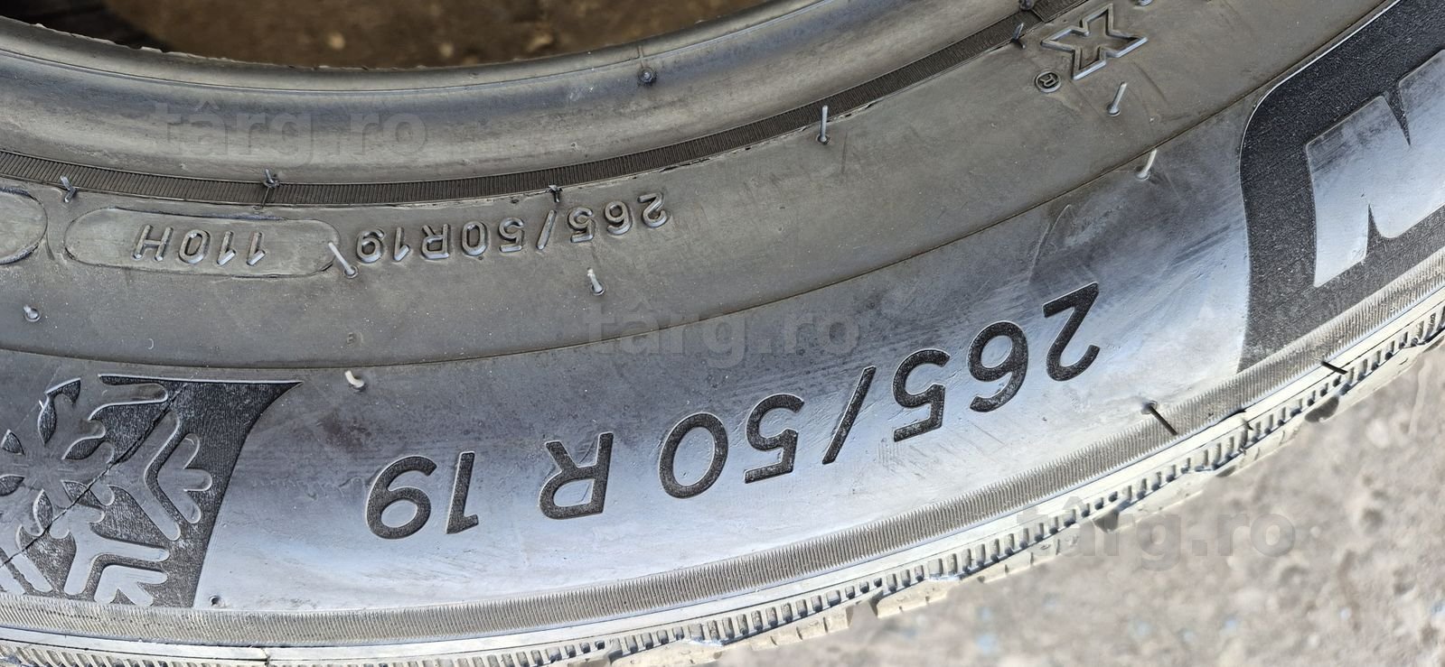 4 anvelope iarna runflat Michelin 265/50/19,dot 2022.Pret pe bucata 6