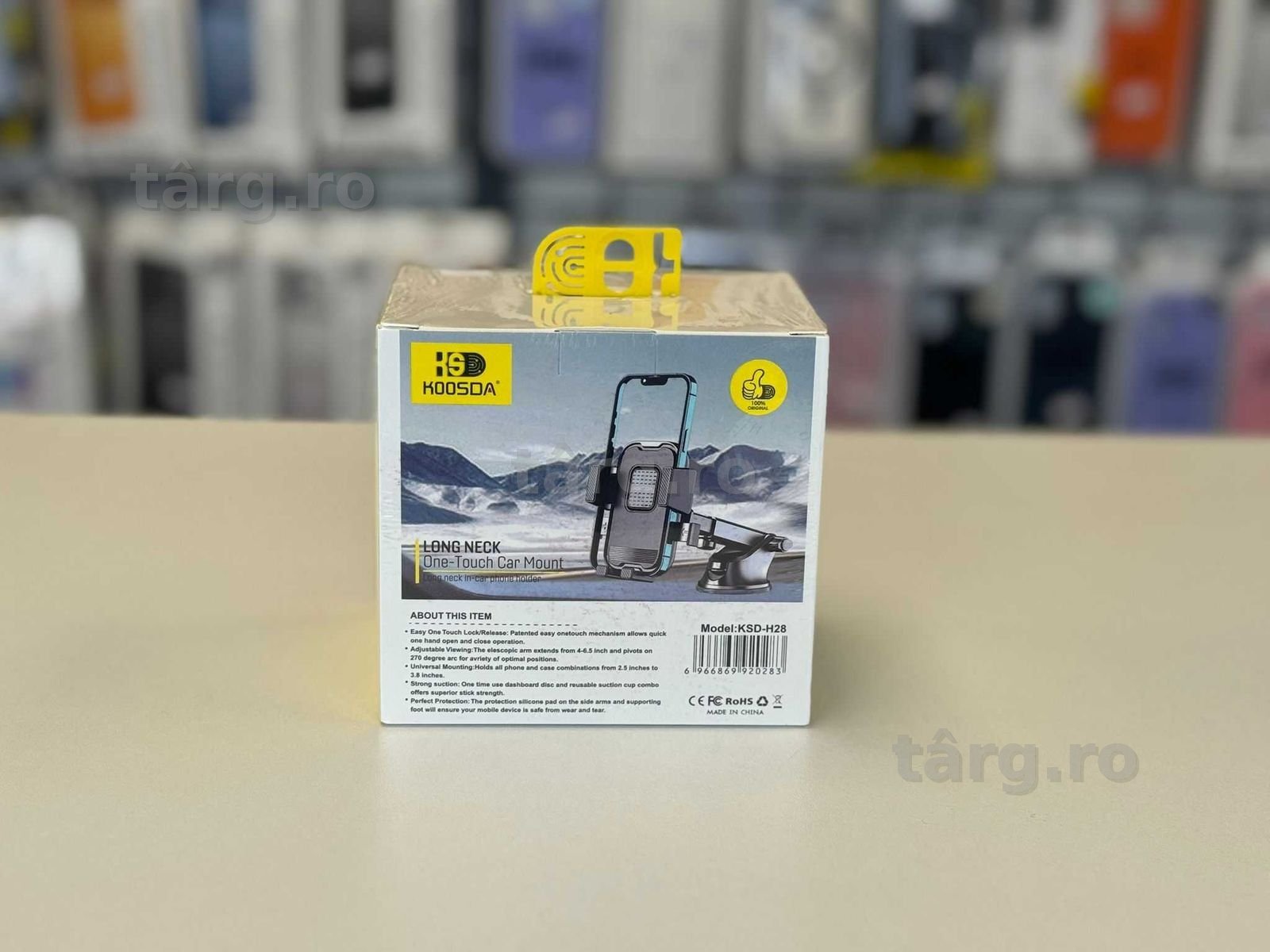 Suport auto cu ventuza pentru telefon 2.5-6 inch 2