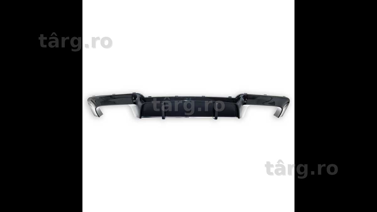 Difuzor BMW F10 pentru bara spate Mtech model V-type negru lucios