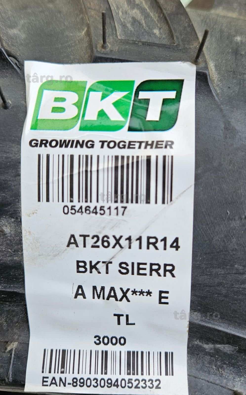 26X11.00-14,  Anvelope ATV cu 6 pliuri, marca BKT 2