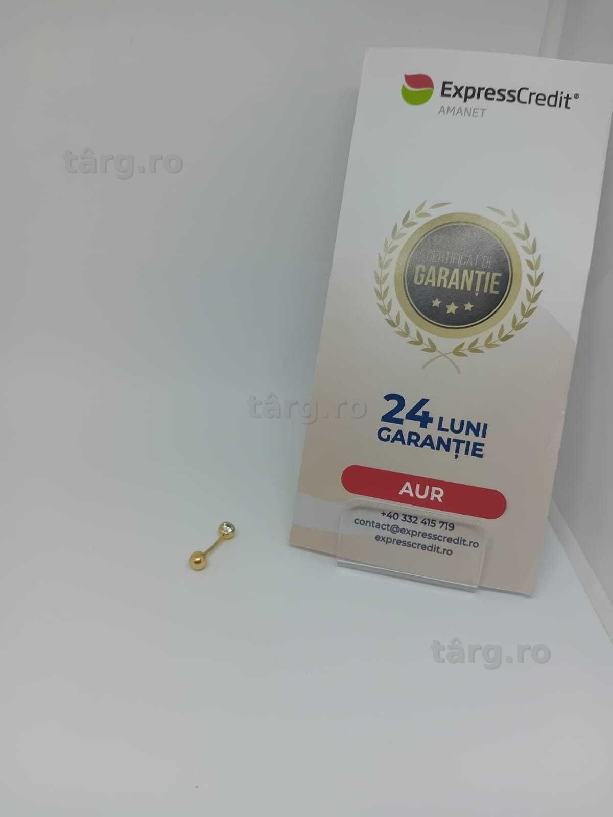 Piercing aur 18k 1.38g (33768/15 Gara1 ) Garantie 2 ani!