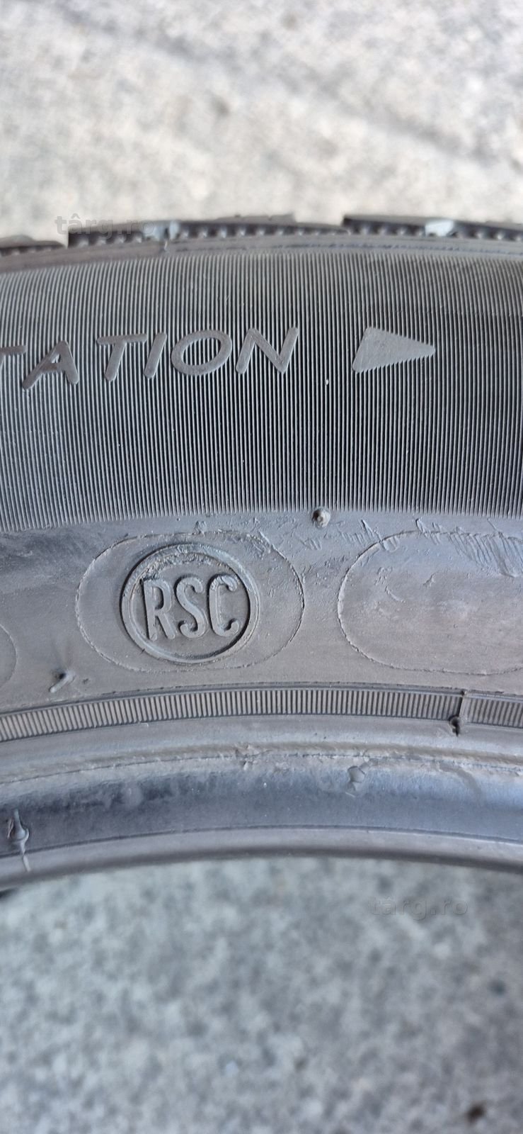 4 anvelope iarna runflat Michelin 245/50/19.Pretul este pe bucata. 7