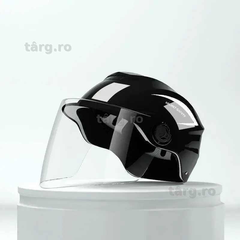 Casca Scuter/Bicicleta electrica unisex, marime universala, Neagra 2