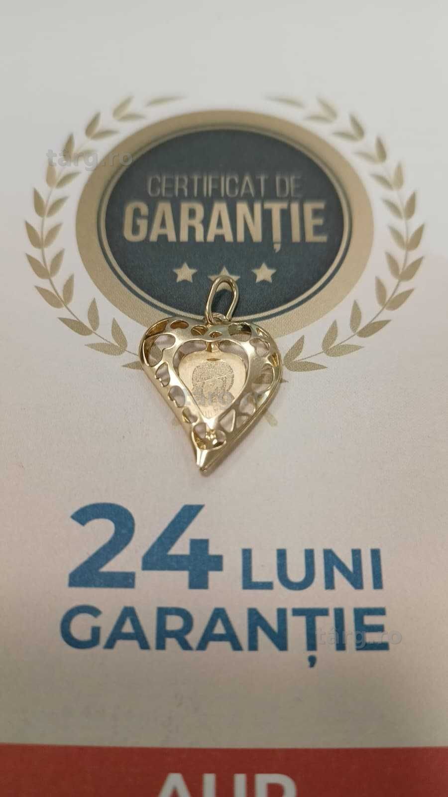 Pandantiv aur 14k 1.76gr [AG24 Harlau B.46362.1] - Garantie 2 ani! 2