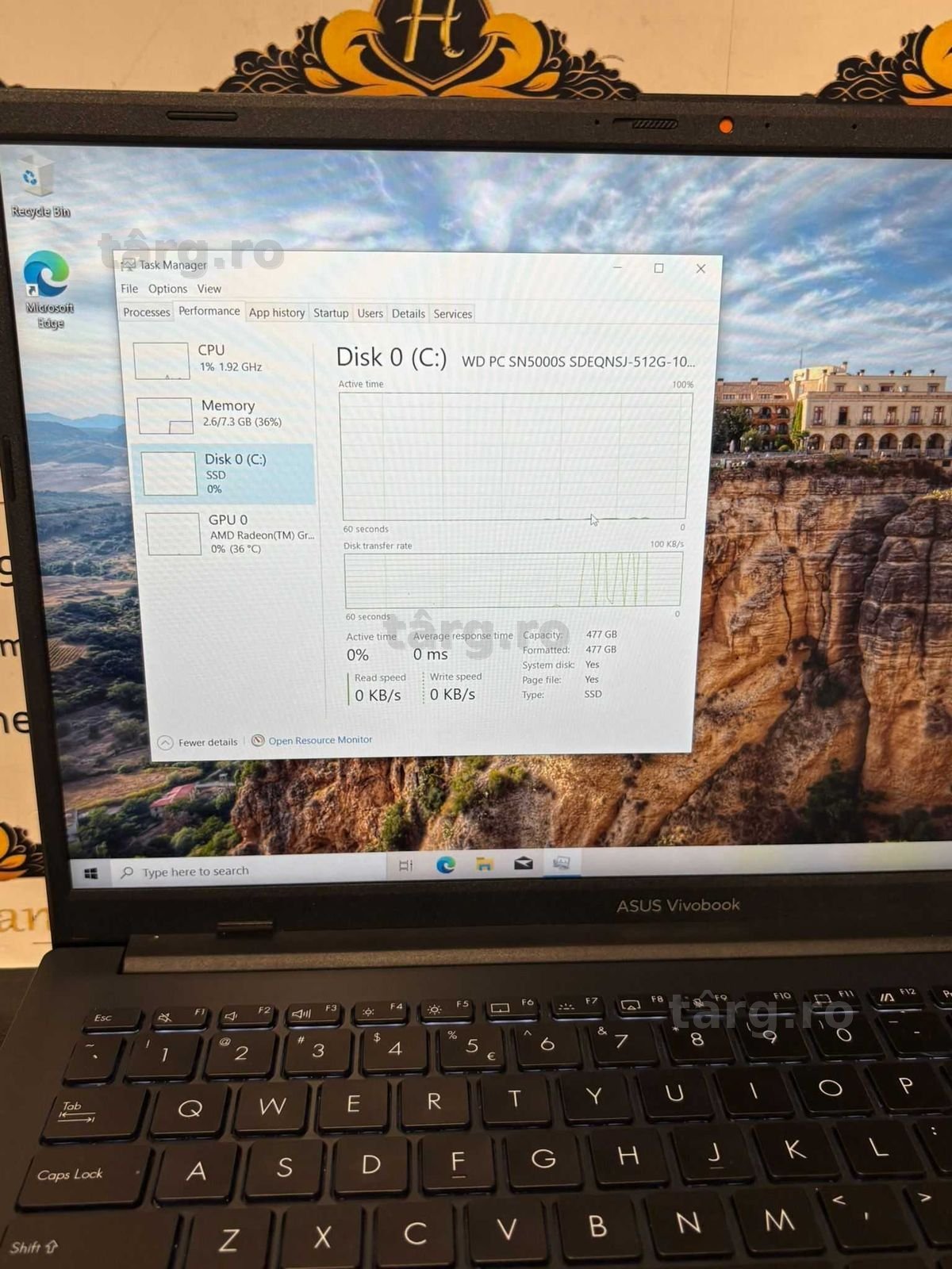 Hope Amanet P10/LAPTOP ASUS VIVOBOOK GO14/15 RYZEN 3 7320U 4