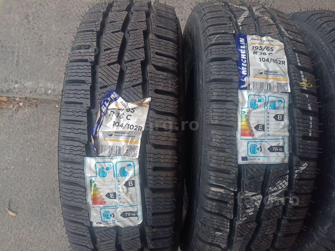 4 anvelope de iarna NOI Michelin 195/65 R16C dot 2523 2