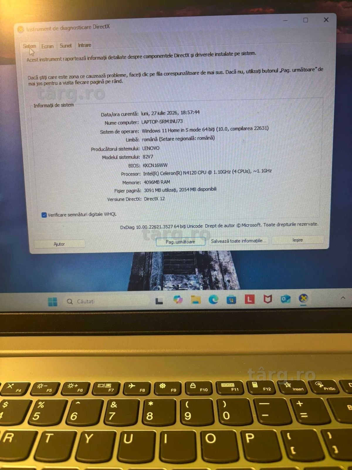 Laptop Lenovo Ideapad 1i (B.61960-Tatarasi) Garantie 2 ani-450 lei 2