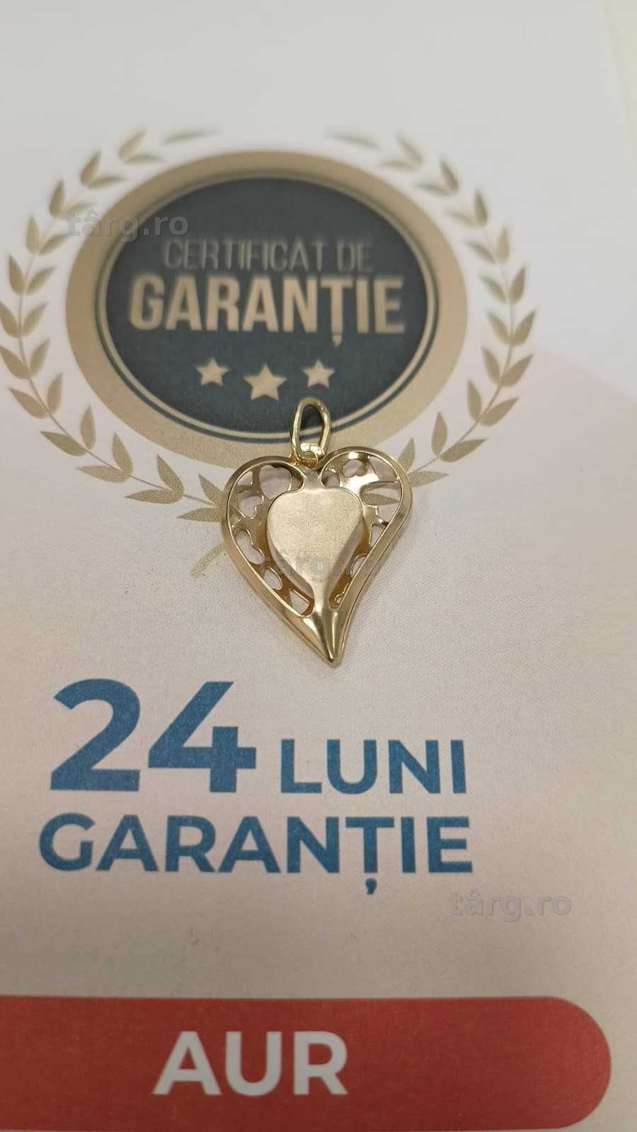 Pandantiv aur 14k 1.76gr [AG24 Harlau B.46362.1] - Garantie 2 ani! 3