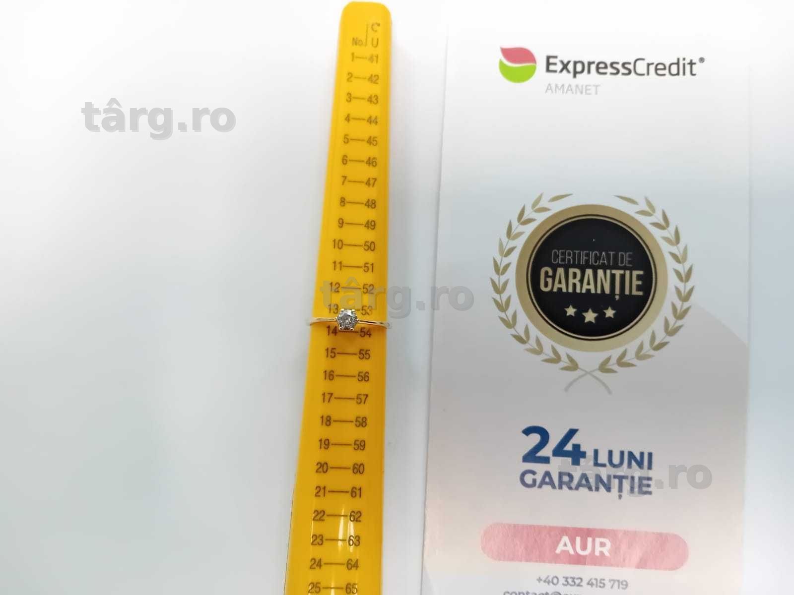 (AG33) Inel Aur 14K / Garantie 2 Ani. 2