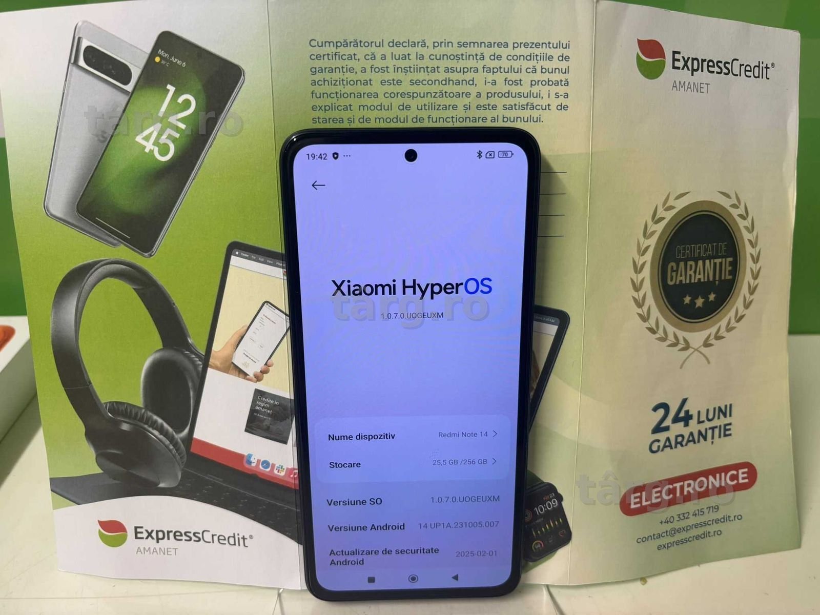 Xiaomi Redmi Note 14 5G(B.61044-Tatarasi) Garantie 2 ani! 550 lei