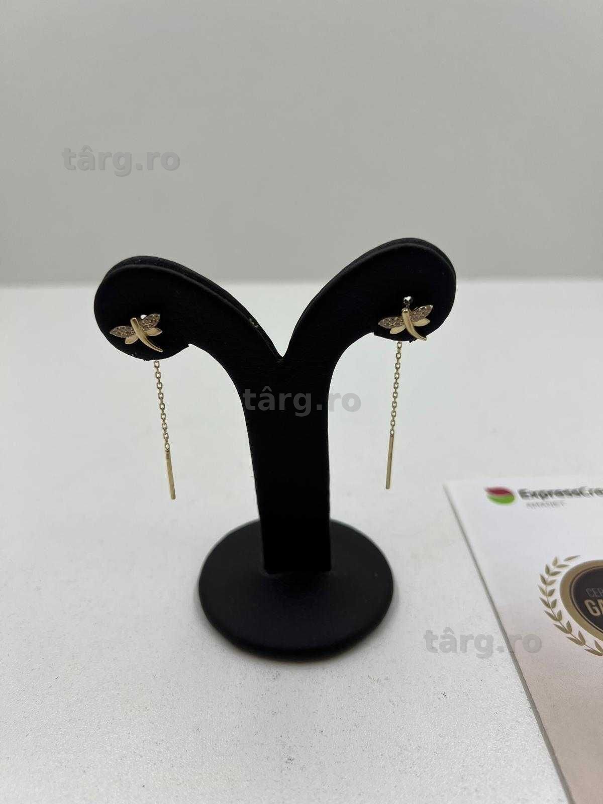 Cercei Aur  14K 1.91g (Ag25 Belvedere B.43093.2) Garantie 2 ani! 2