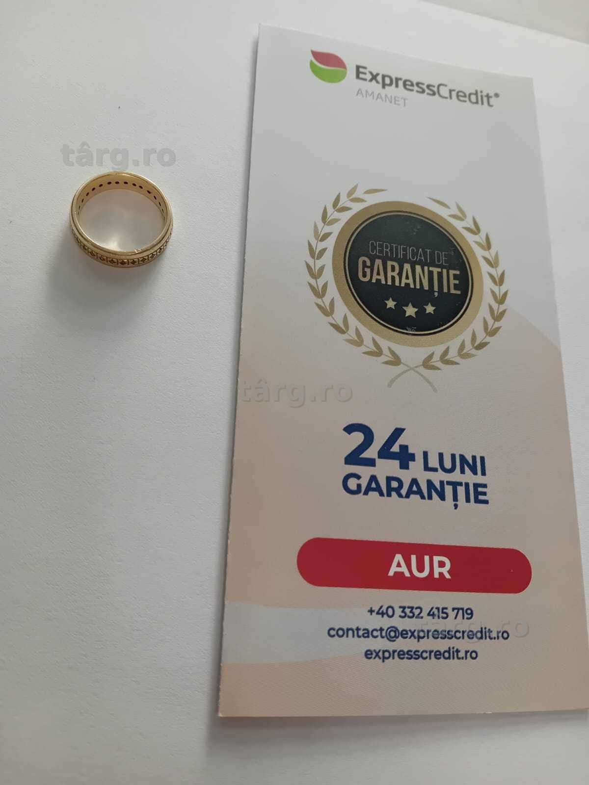 (Ag33) Inel Aur 14K/Garantie 2 ani 2