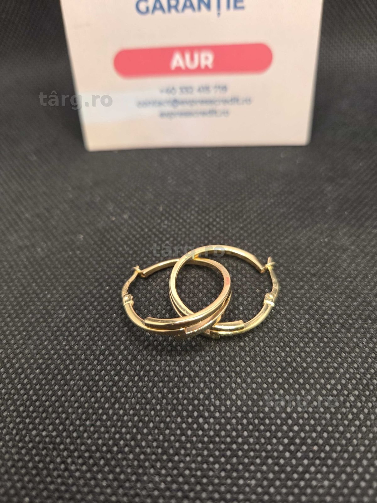Cercei aur 14K 2.19g (50081.11 Ag11 Piata Nicolina) Garantie 2 ani! 2