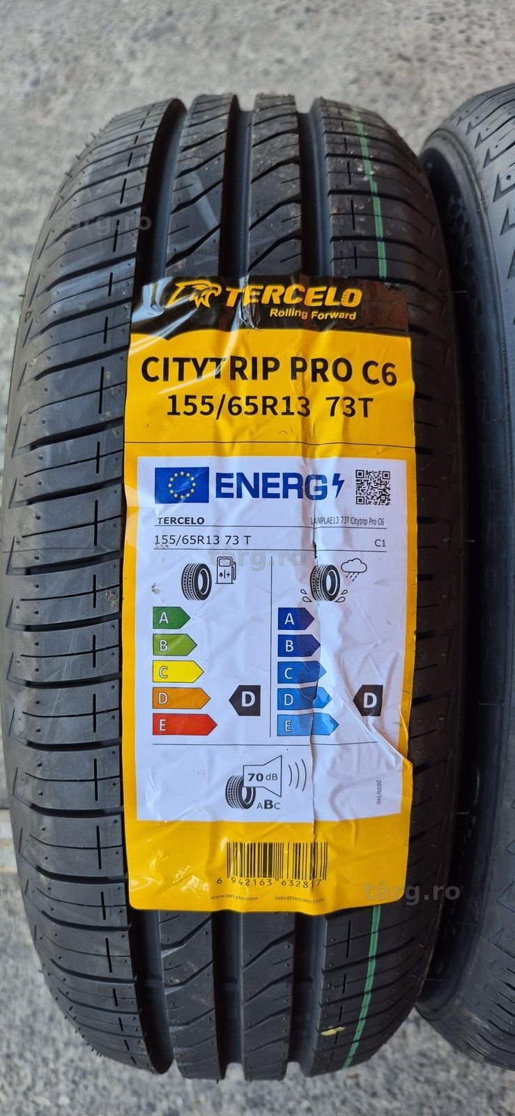 4 anvelope vara noi Tercelo 155/65/13,dot 2025.Pretul este pe bucata. 3