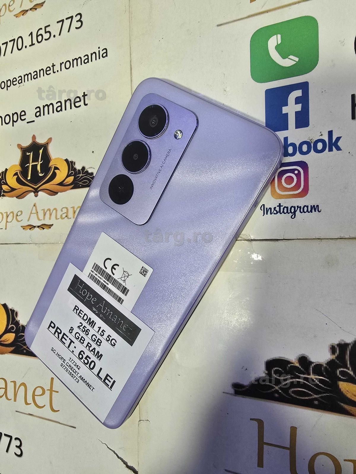 Hope Amanet P6 REDMI 15 5G 2