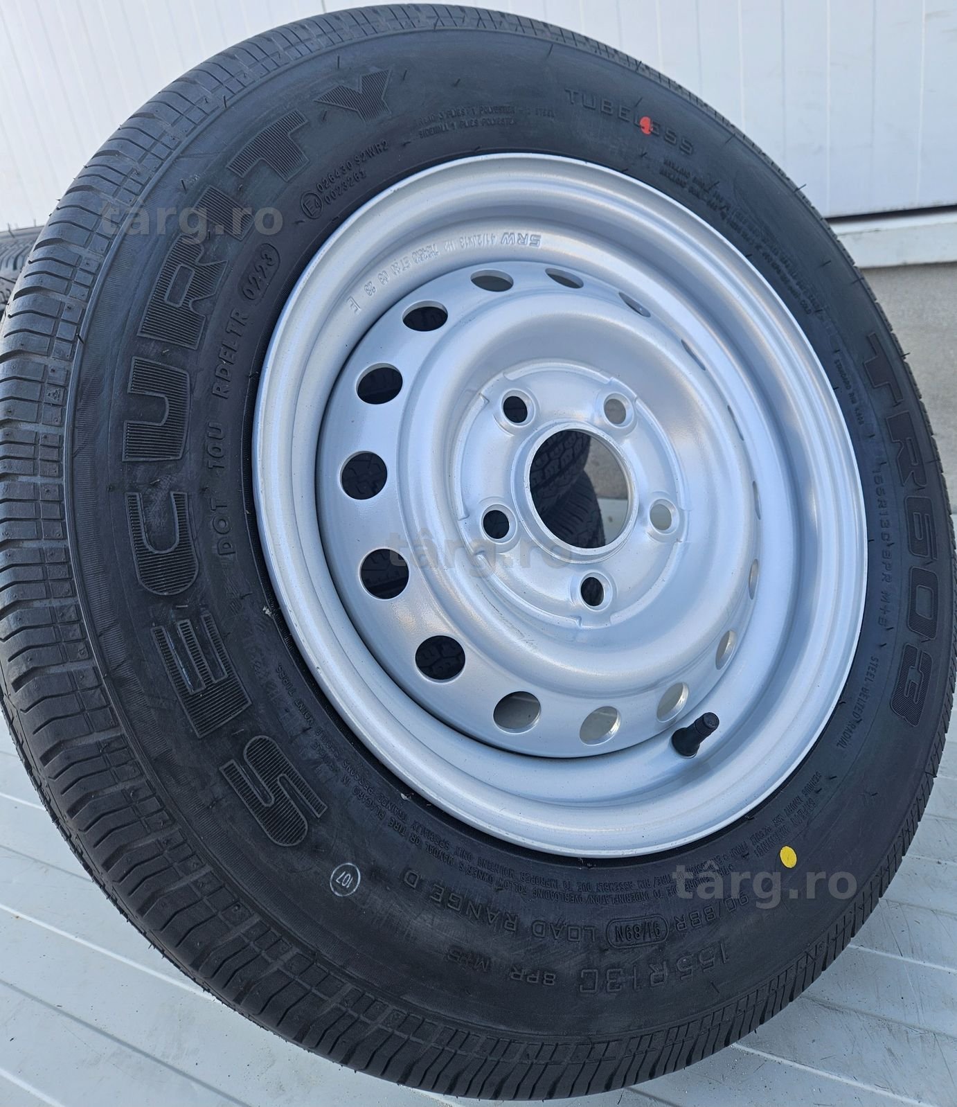 Roata remorca 155 R13C Anvelopa SECURITY M+S pe Janta 4.5Jx13 dot 2025