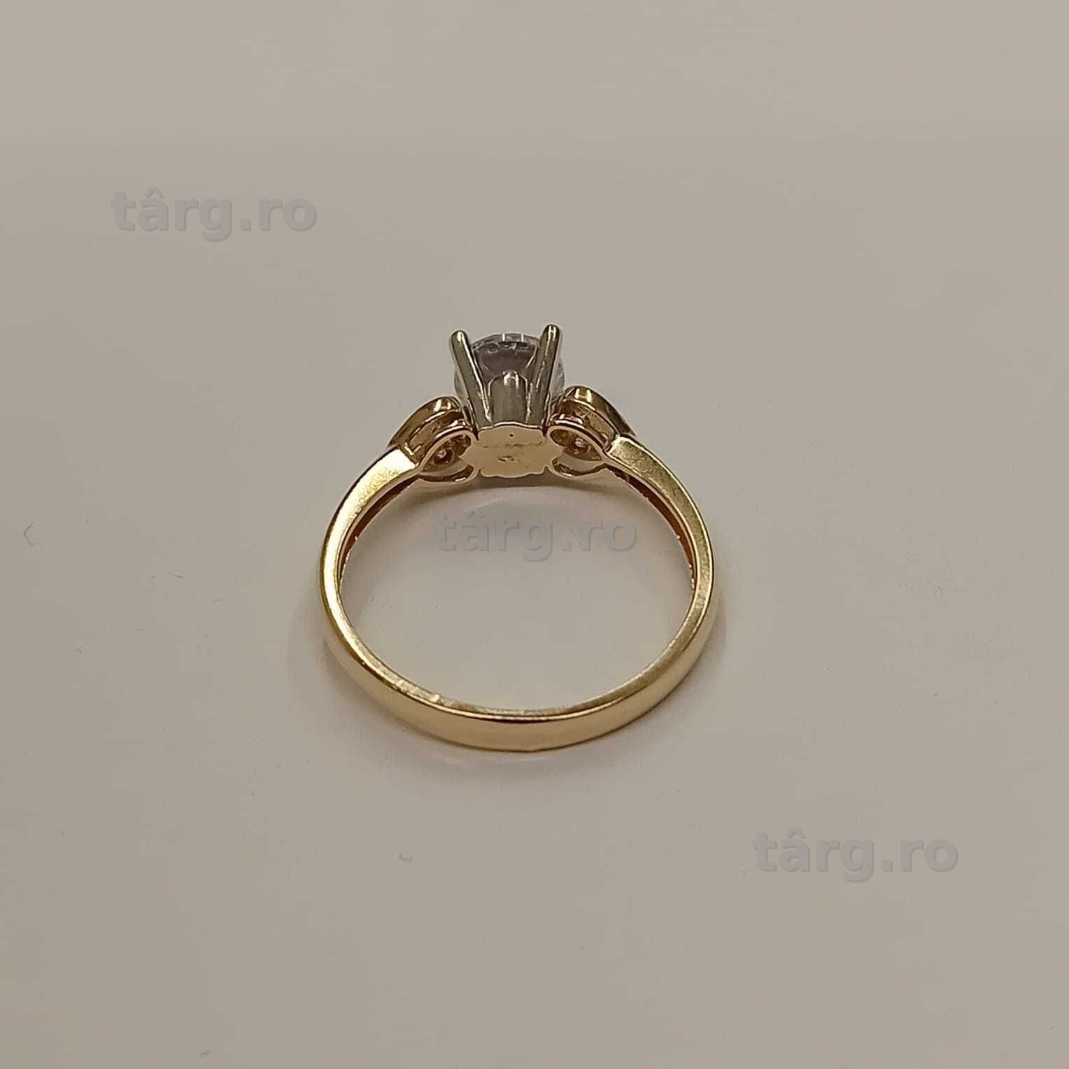 Inel aur 14k (ag49 Esplanada b.7755) Garantie 2 Ani 3
