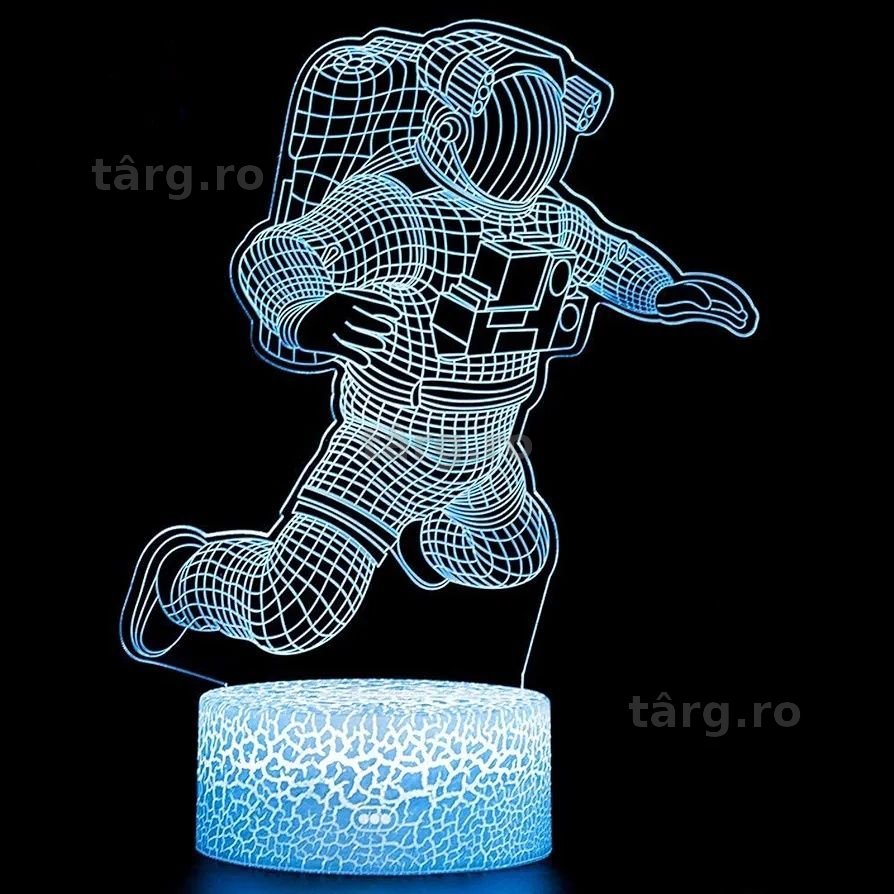 Lampa iluminata 3D, cu 2 imagini
